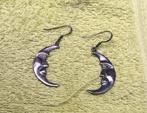 Oorhangers Maan, Handtassen en Accessoires, Ophalen, Zilver, Zilver, Hangers