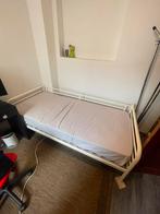 Eenpersoonsbed in metaal!, Huis en Inrichting, Slaapkamer | Bedden, Ophalen, 90 cm, Eenpersoons, Wit
