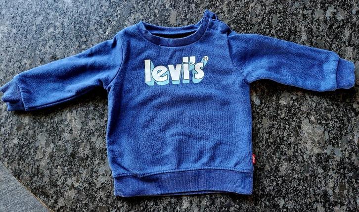 Levi's sweater maat 86, donkerblauw, zo goed als nieuw, Kinderen en Baby's, Babykleding | Maat 86, Zo goed als nieuw, Jongetje