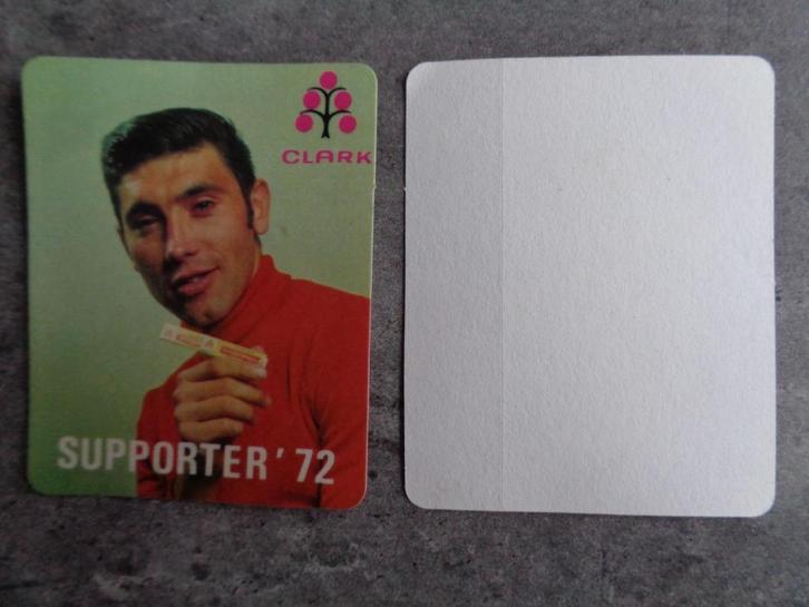 MERCKX EDDY 1  zeldzame sticker uitgegeven door CLARKS GUM, Hobby en Vrije tijd, Stickers en Plaatjes, Sticker, Ophalen of Verzenden