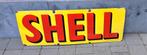 Shell emaille jaren 30, Verzamelen, Ophalen of Verzenden, Gebruikt, Reclamebord