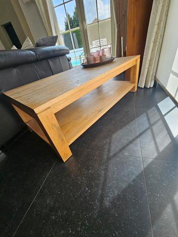 Vol Eiken salontafel - Wonen Goossens beschikbaar voor biedingen