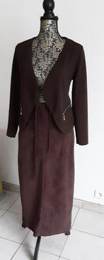 Jupe longue tissu velouté couleur chatoyante 40, Maat 38/40 (M), Taillissime La Redoute, Bruin, Nieuw