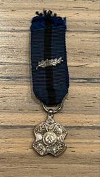 Medaille diminutief Leopold II zilver met palm, Verzamelen, Ophalen of Verzenden