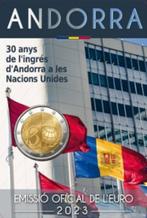 Andorra 2023 - 30 jaar lid VN - 2 euro CC - BU, Postzegels en Munten, 2 euro, Setje, Ophalen of Verzenden