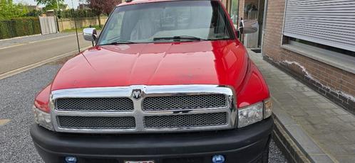 dodge ram sport 5.9 1500, Autos, Dodge, Particulier, RAM 1500, 4x4, LPG, Autre carrosserie, 2 portes, Automatique, Rouge, Brun