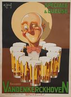Affiche Vandenkerckhoven Brasserie Speciale & Geuse, Enlèvement ou Envoi, Utilisé, Panneau, Plaque ou Plaquette publicitaire