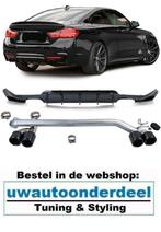 uitlaat + Glans Zwart Diffuser Voor Bmw 4 serie F32 F33 F36, Envoi