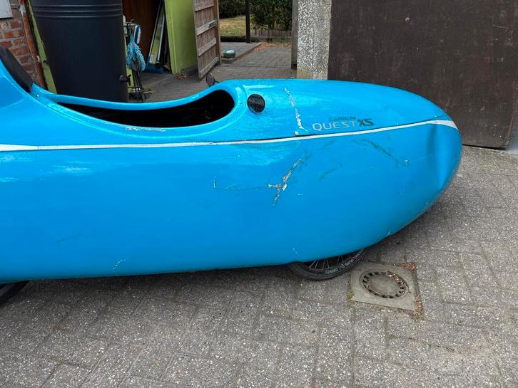 Velomobile Quest xs - endommagée par accident., Vélos & Vélomoteurs, Vélos | Vélos couchés, Enlèvement