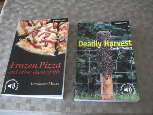 2 nieuwe Engelstalige boekjes, Frozen Pizza, Deadly Harvest, Boeken, Taal | Engels, Zo goed als nieuw, Ophalen of Verzenden