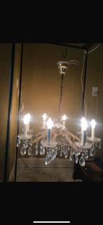 Lustre en cristal murano 8 lampes vintage, Comme neuf