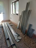 Kabelgoten OBO met deksels en 2 T-stukken (totaal ca. 16 m), Ophalen, Gebruikt