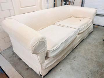 Prachtige landelijke zetel met afneembare linnen stoffering beschikbaar voor biedingen