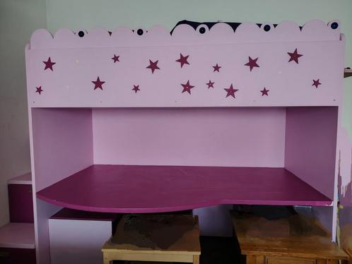 Hoogslaper met bureau, Kinderen en Baby's, Kinderkamer | Stapelbedden en Hoogslapers, Hoogslaper, Ophalen