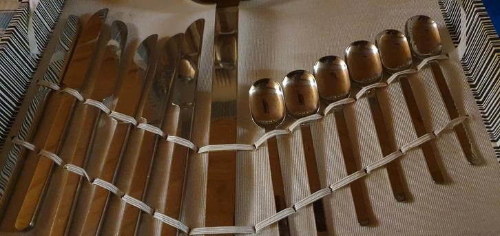 Doos met bestek, Huis en Inrichting, Keuken | Bestek, Ophalen of Verzenden