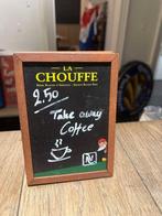 La Chouffe bord beschreven, Verzamelen, Ophalen of Verzenden, Gebruikt, Reclamebord, Plaat of Schild, Overige merken