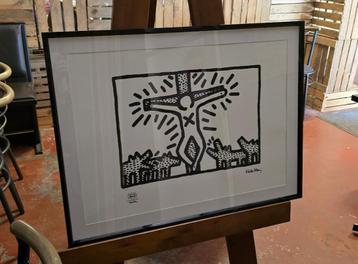 Litho Keith Haring Man aan kruis