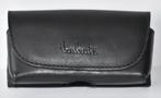 Zwart lederen GSM-hoesje - Valenta - voor aan riem / centuur, Telecommunicatie, Ophalen of Verzenden, Nieuw, Hoesje of Tasje