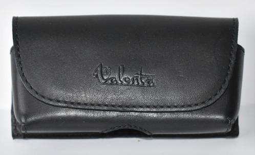 Zwart lederen GSM-hoesje - Valenta - voor aan riem / centuur, Telecommunicatie, Mobiele telefoons | Hoesjes en Screenprotectors | Overige merken