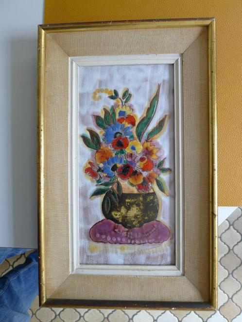 Aardewerk van Vallauris. Francis CROCIANI bloemenboeket, Antiek en Kunst, Antiek | Keramiek en Aardewerk, Ophalen of Verzenden