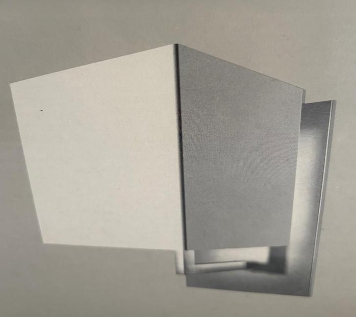 applique murale en métal et verre Caserta Industrial Design, Maison & Meubles, Lampes | Appliques, Neuf, Verre, Métal, Enlèvement ou Envoi