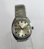 Vintage SLAVA mechanisch horloge met kalender, USSR 1970s., Ophalen of Verzenden