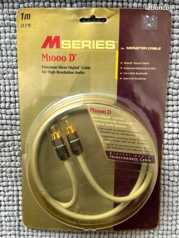 MONSTER CABLE M-SERIE M1000D PRECISIE ZILVEREN DIGITALE KABE beschikbaar voor biedingen