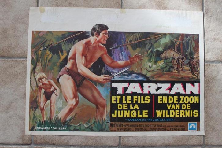 filmaffiche Tarzan And The Jungle Boy 1968 filmposter, Verzamelen, Posters, Zo goed als nieuw, Film en Tv, A1 t/m A3, Rechthoekig Liggend