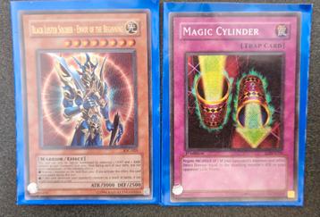 Yu-gi-oh holos / black luster soldier eotb + magic cylinder. beschikbaar voor biedingen