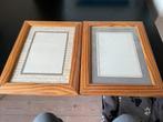 Houten fotokader 2 st, Huis en Inrichting, Ophalen, Minder dan 50 cm, Gebruikt, Minder dan 50 cm