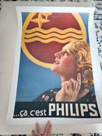 Affiche publicitaire Philip, Comme neuf, Enlèvement ou Envoi