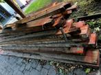Massieve eiken constructiebalken, Doe-het-zelf en Bouw, Hout en Planken, Ophalen, Gebruikt, Minder dan 25 mm, Eiken