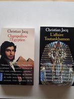 2 livres de CHRISTIAN JACQUES+Akhenaton+Doc Ancienne Egypte, Christian Jacq, Zo goed als nieuw, Ophalen