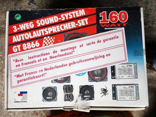 Auto Boxen 3 weg audio-systeem GT8860 160 watt, Auto diversen, Autospeakers, Nieuw, Ophalen of Verzenden