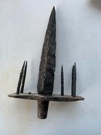 Zeldzaam 17e-eeuws handgesmeed verdedigingsanker /poortspies, Verzenden