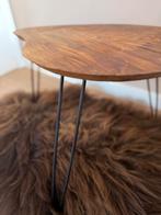 Eiken bijzettafel, Huis en Inrichting, Tafels | Bijzettafels, Minder dan 45 cm, Kris Devillé, Info@kris.be, Zo goed als nieuw