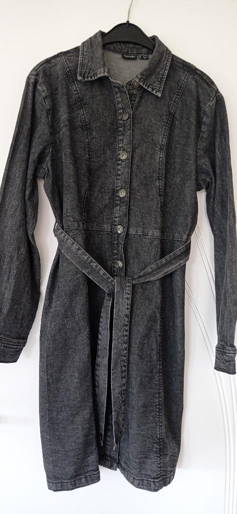 Mooie trendy grijze jeansjurk / nieuw / 36-38, Kleding | Dames, Jurken, Nieuw, Maat 36 (S), Grijs, Verzenden
