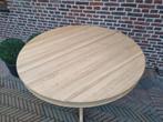 Table à manger en chêne LIVRAISON GRATUITE, 150 à 200 cm, Cinq personnes ou plus, Rond, Comme neuf