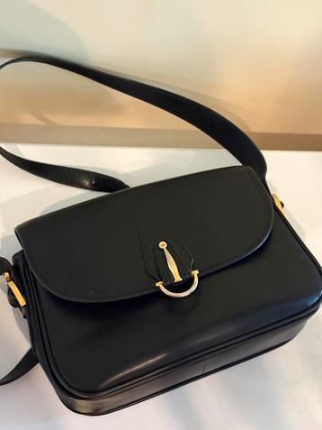 Vintage crossbody tas box calf leer beschikbaar voor biedingen
