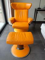 Stressless design zetel, Ophalen, Gebruikt, Eenpersoons, Rechte bank