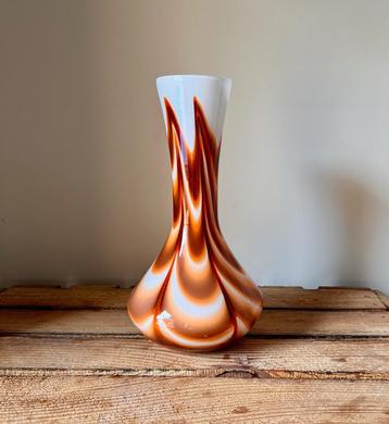 Vase opaline florentine style Carlo Moretti vintage rétro