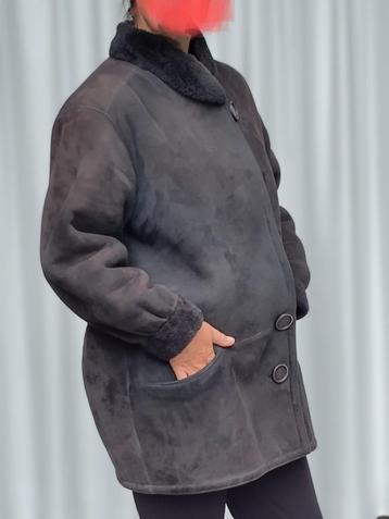 Damesjas in faux daim en nep bont, Enlèvement, Porté, Taille 42/44 (L), Noir
