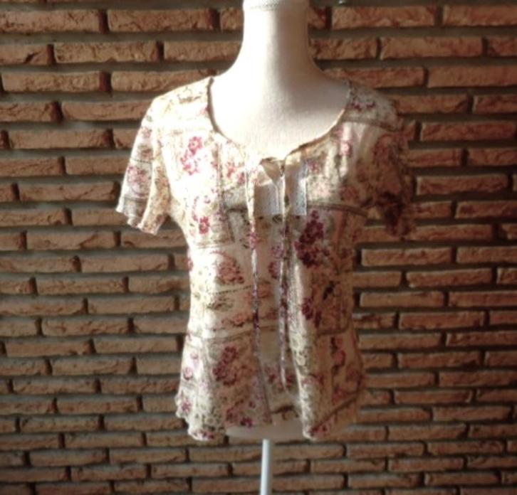 (62)- blouse femme t.40 rose - armand thiery -, Kleding | Dames, Blouses en Tunieken, Zo goed als nieuw, Maat 38/40 (M), Roze