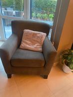 Zetel 1 zit stof bruin/ grijs, Huis en Inrichting, Ophalen, Stof