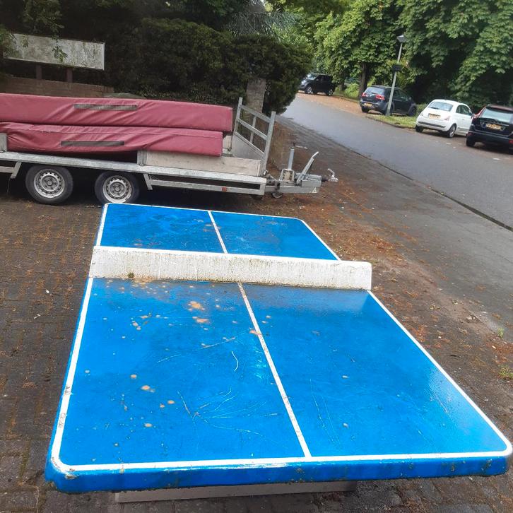 Tafeltennis Tafel Beton Buiten, Sport en Fitness, Tafeltennis, Zo goed als nieuw, Tafel Outdoor, Ophalen