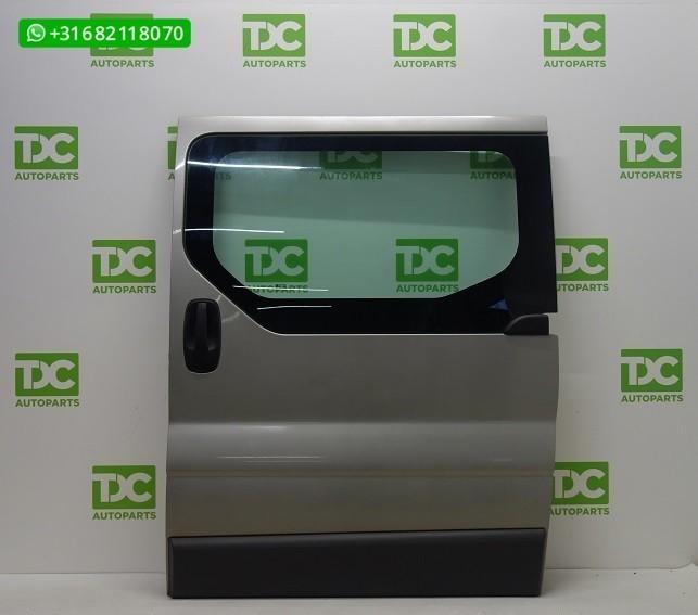 Renault Trafic (01-14) Schuifdeur links met ruit olijfgroen, Autos : Pièces & Accessoires, Carrosserie & Tôlerie, Porte, Renault