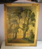 Belle œuvre peinte ancienne « Down with Trees » - Paton, Antiquités & Art, Enlèvement ou Envoi