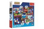 Sonic 4 in 1 Puzzel - 35/48/54/70 stukjes - Trefl, Enfants & Bébés, Jouets | Puzzles pour enfants, Plus de 50 pièces, 4 à 6 ans