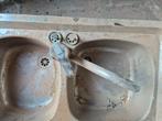 Pompbak inox + porseleinen handwasser, Ophalen, Gebruikt, Inox, Kraan