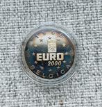 1998 Zilveren Munt EURO 2000, Belgica, Postzegels en Munten, Ophalen, Setje, Zilver, Zilver